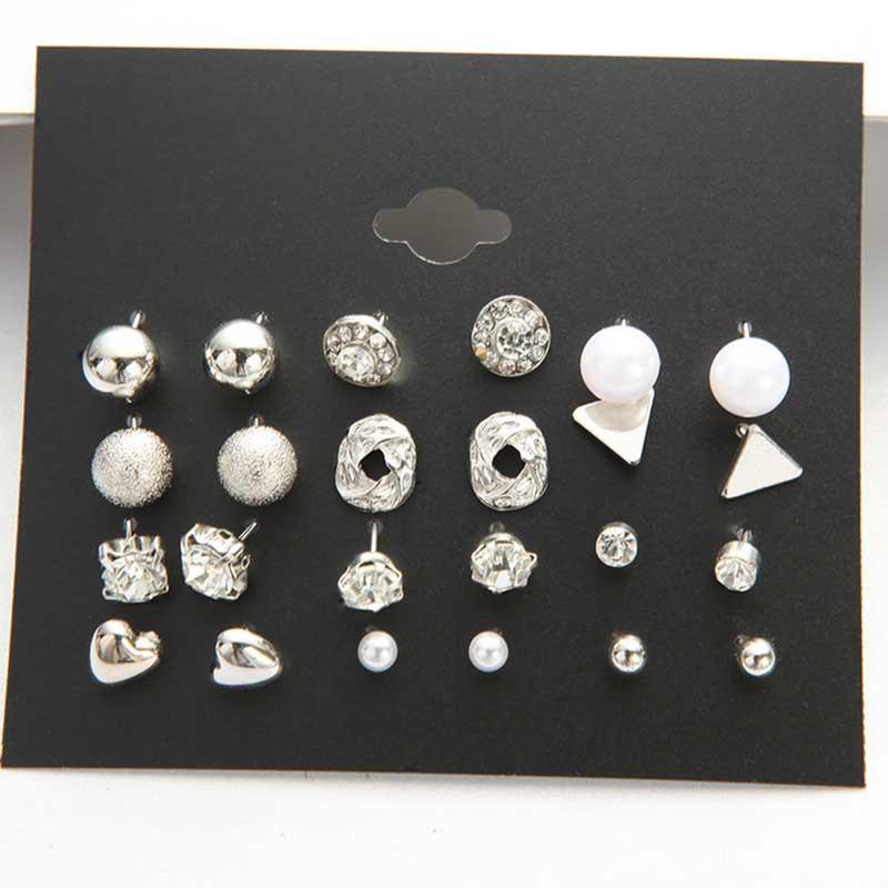 Set 12 Đôi Khuyên Tai Hàn Quốc Đẹp   bhl1675