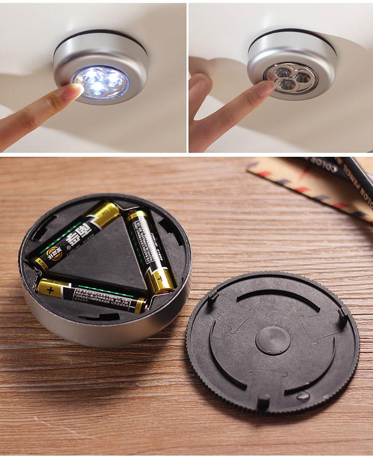 Combo 5 đèn led đa năng dán tường 3 bóng cao cấp - Tặng kèm 1 đèn led USB siêu sáng