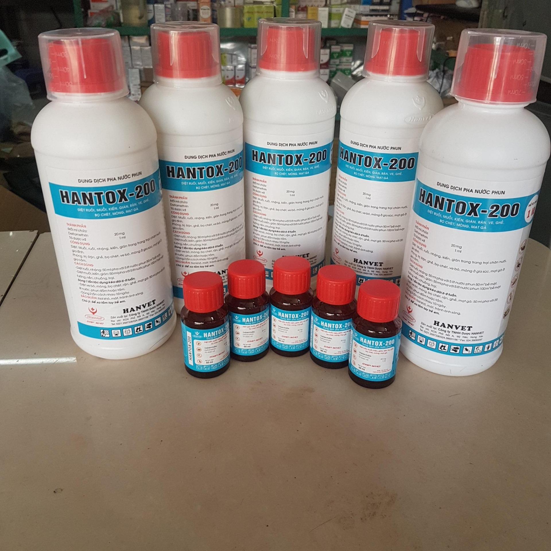 Thuố c muỗi, ruồi, kiến, DIỆT RUỒI MUỖI ,MẠT GÀ , BỌ CHÓ ,,, gián HANTOX 200 chai 1 lít