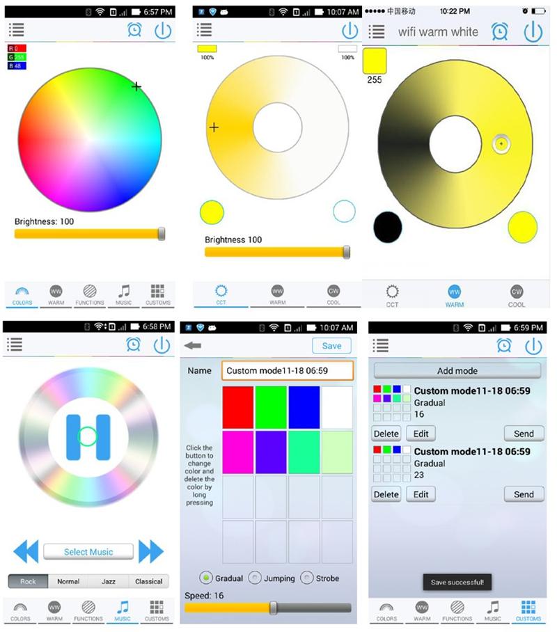 Cục điều khiển đèn Led RGB đổi màu qua ứng dụng điện thoại, wifi