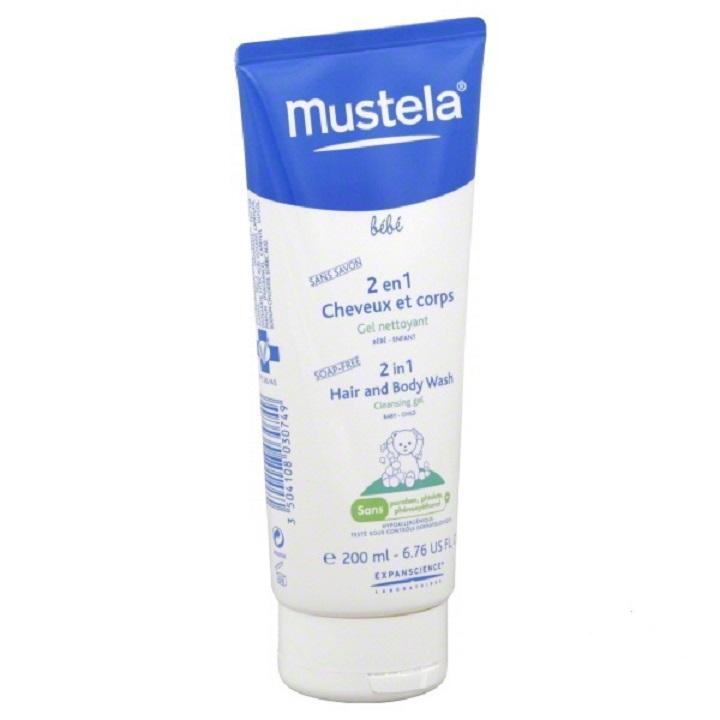 [HCM]SỮA TẮM GỘI TRẺ EM 2 IN 1 MUSTELA 200ML