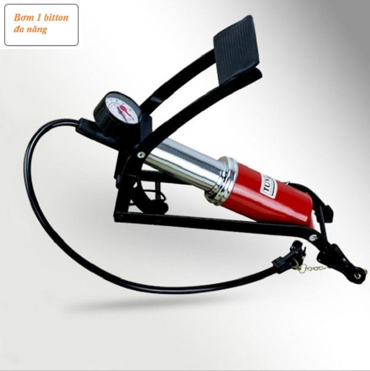Bơm Hơi Xe Máy Ô Tô Đạp Chân