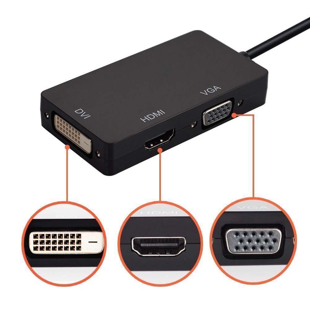 DisplayPort to HDMI+VGA+DVI Combo Converter