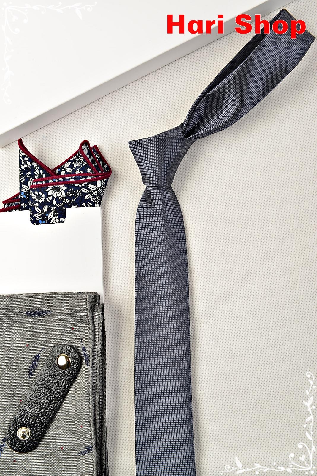 Cà vạt nam bản nhỏ 5cm - cavat tự thắt
