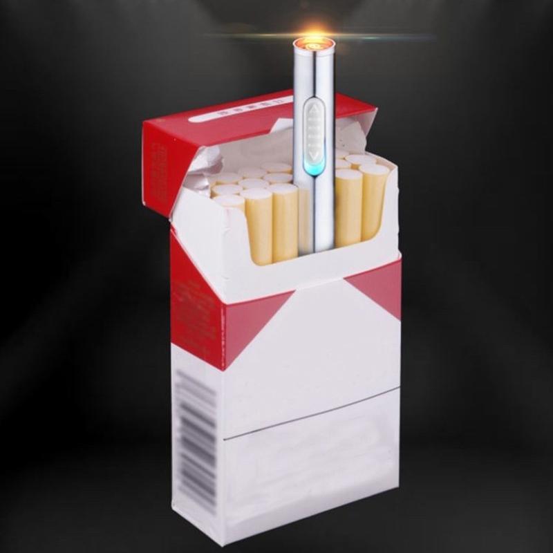 Bật Lửa Sạc Pin Hình Dáng Điếu Thuốc Tiện Dụng (Vàng Đồng)