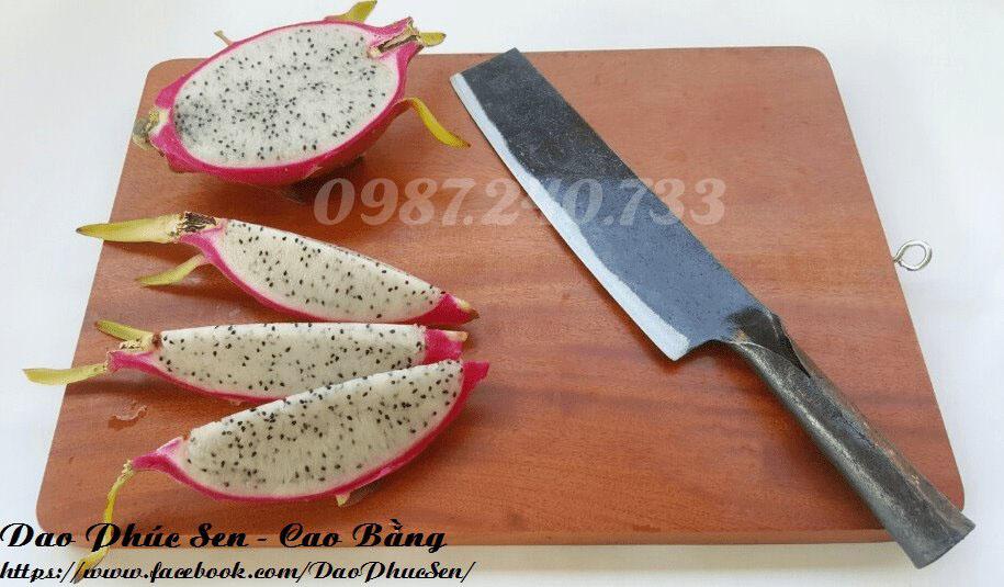 Dao thái gọt rau củ nhíp xe rèn thủ công 18cm S01 DAO VIP CAO BẰNG