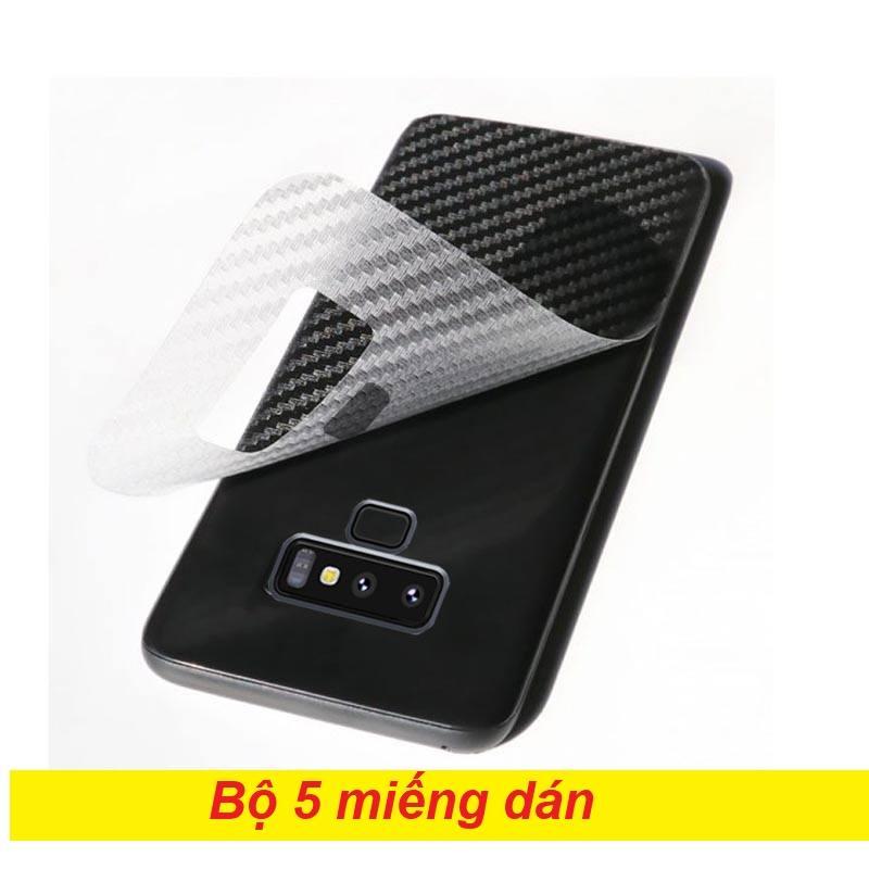 Bộ 5 dán mặt sau vân Cacbon cho Samsung Note 9