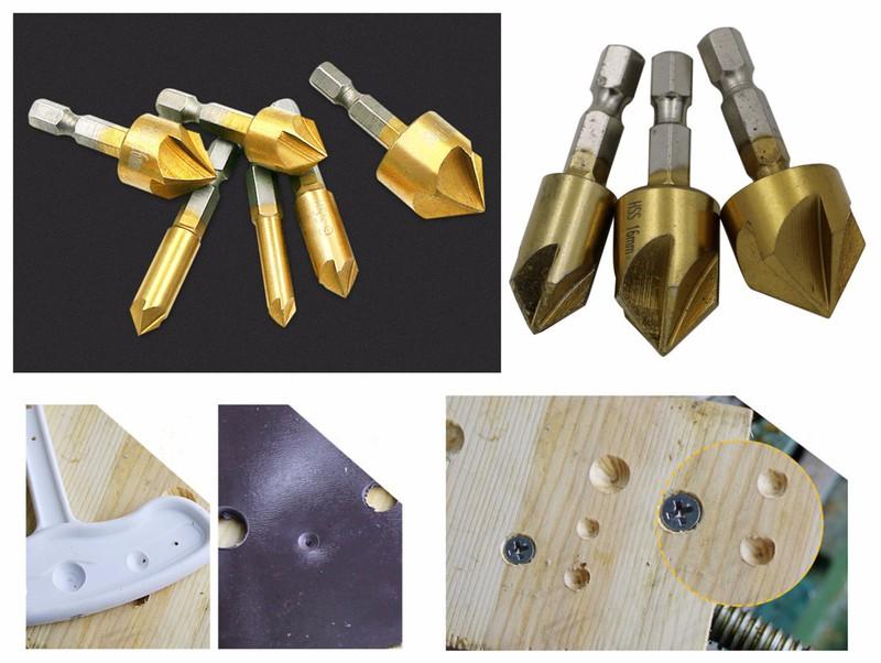 Bộ 6 mũi khoan khoét lỗ âm vít