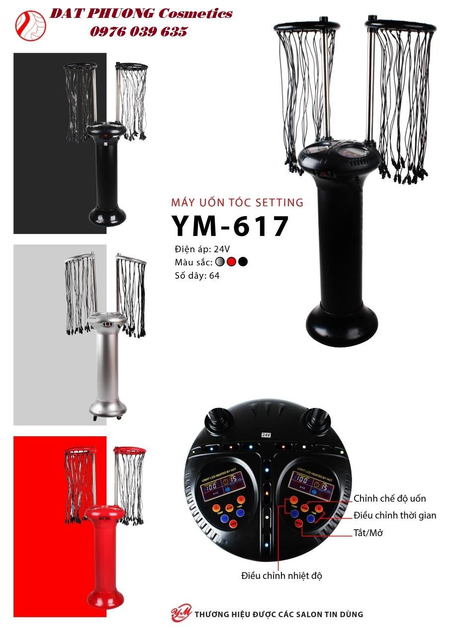 [HCM][Trả góp 0%]Máy uốn tóc Setting 64 dây YM-617