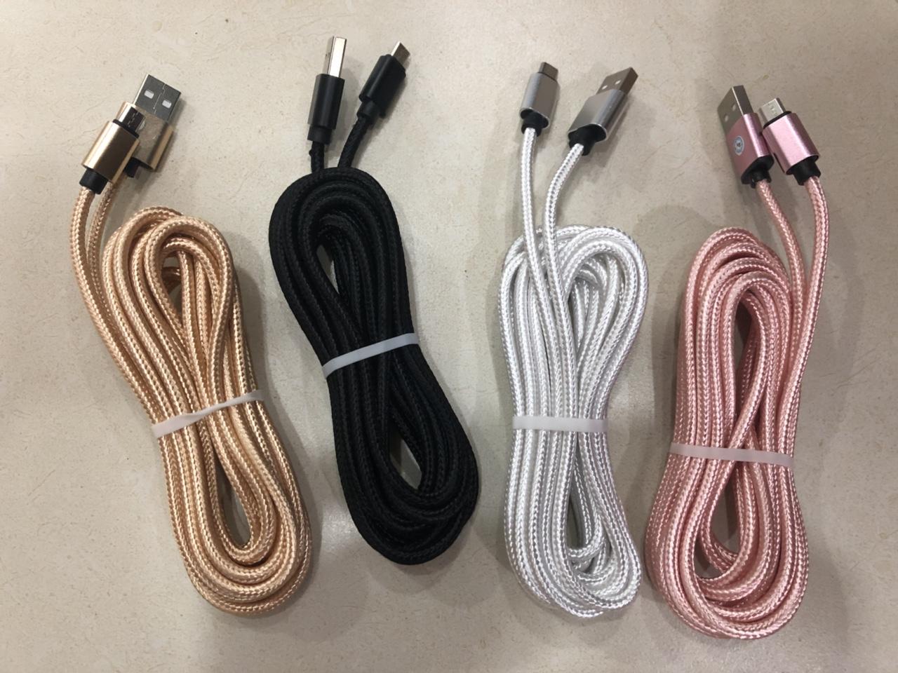 [HCM]cáp sạc micro 3m dây dù-VI TINH CHAN HUNG