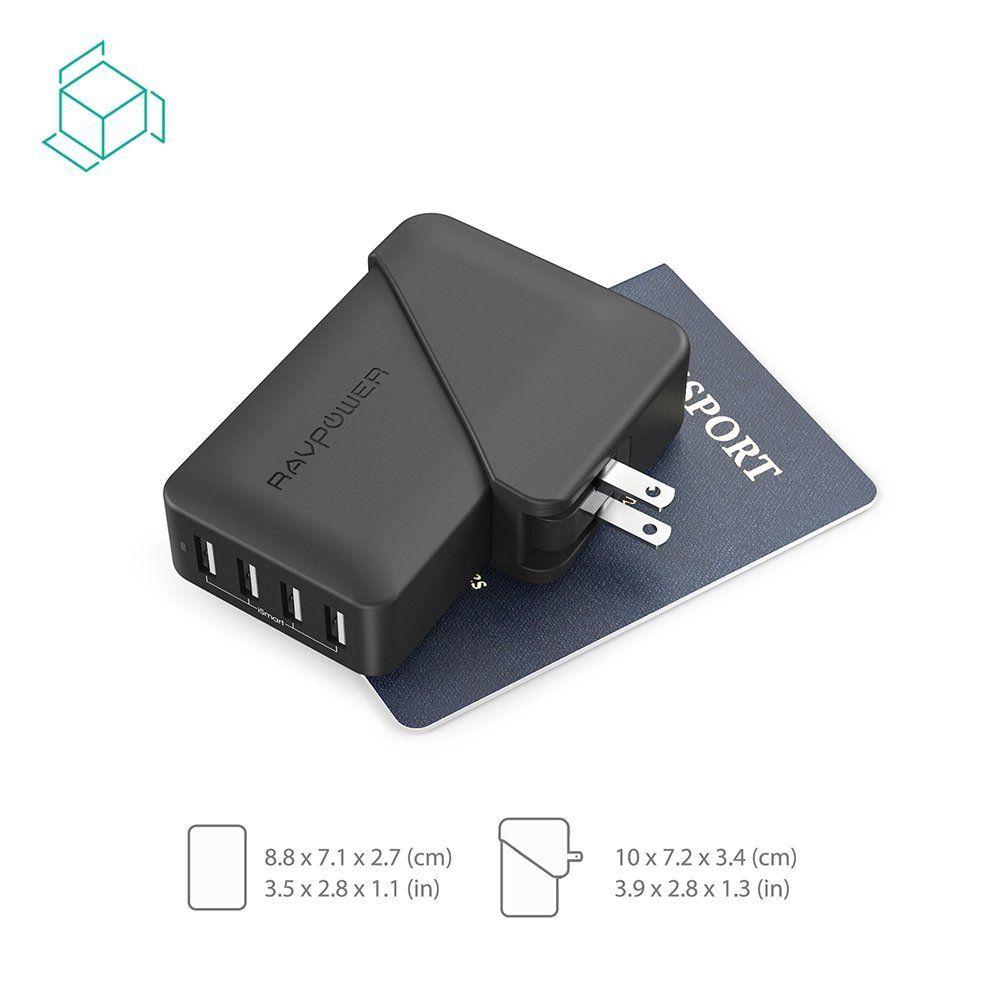Sạc RAVPower RP-PC023 - 4 cổng USB, 40W