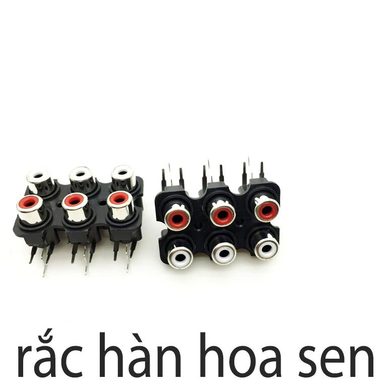 Rắc Hàn Hoa Sen AV/ Audio  6 Đầu Âm 1 chiếc