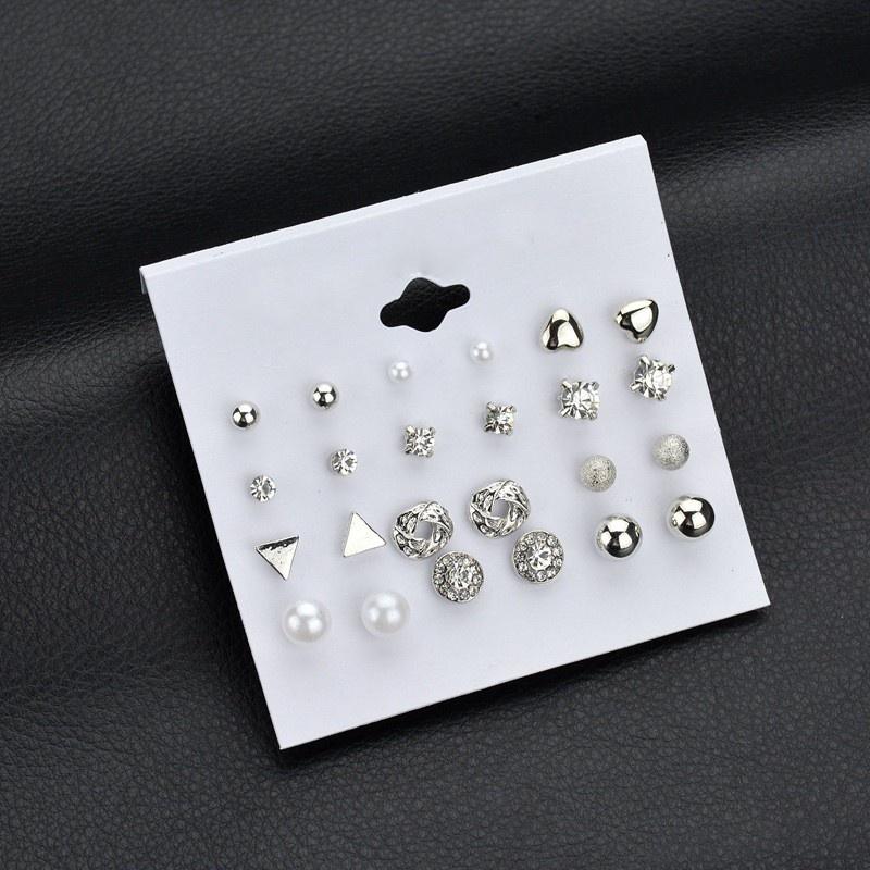 Combo Bộ Trang Sức 12 Đôi Bông Tai