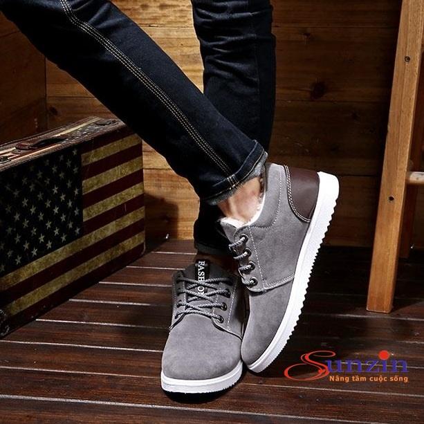 giày SNEAKER NAM hn0007( ghi)