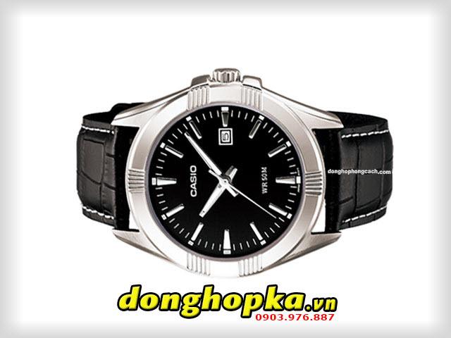 Đồng hồ nam dây da Casio MTP-1308L-1AVDF (Đen)