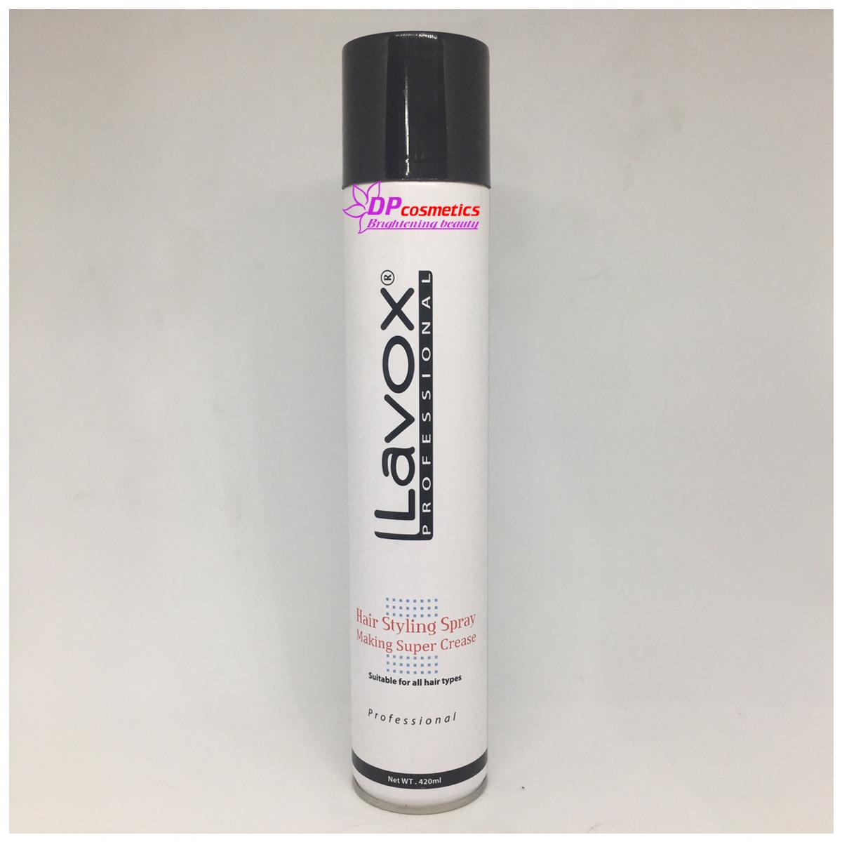 [HCM]Keo xịt tóc Lavox cứng 420ml