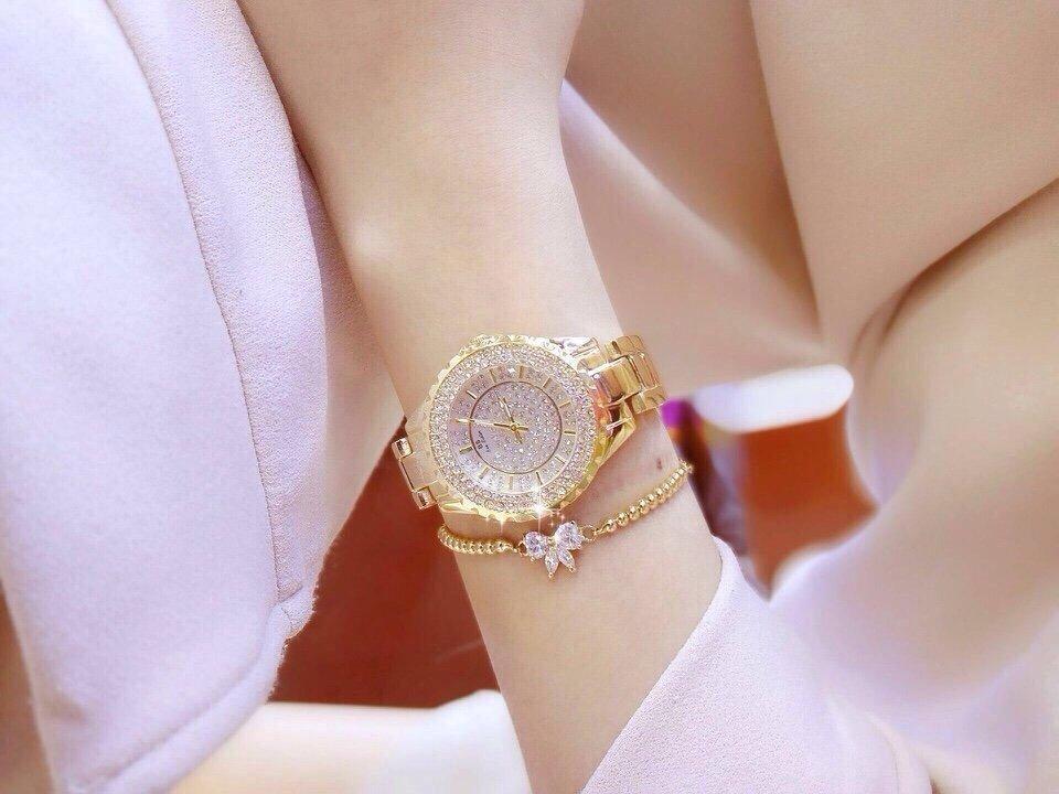 Đồng hồ nữ BS BEE SISTER đính đá cao cấp BS5