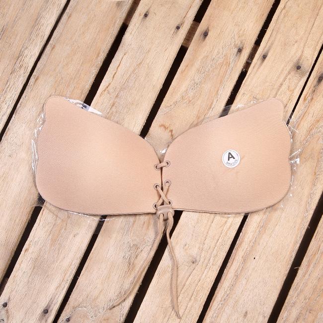 Áo Ngực Dán Nâng Ngực Có Dây Rút màu đen