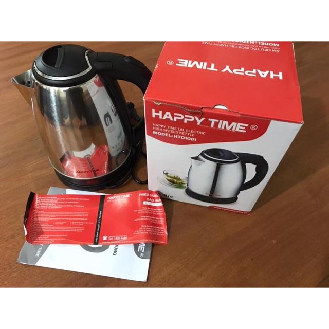 [HCM]Ấm siêu tốc inox Happy Time 1.8L