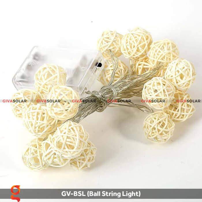 DÂY ĐÈN LED QUẢ CẦU MÂY DÙNG TRANG TRÍ GV-BSL