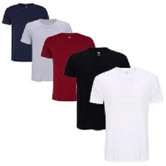 Combo 5 áo thun nam body cổ tròn vải dày mịn,thoáng mát phong cách hàn quốc ( đen/ trắng/ xám/ xanh đen/ đỏ đô )