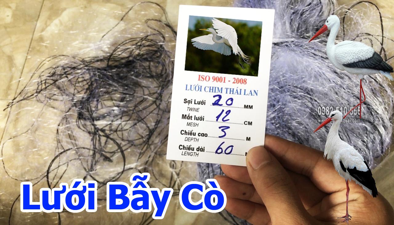 Lưỡi bẫy Cò - Quốc - Vạc Lưới Thái Lan