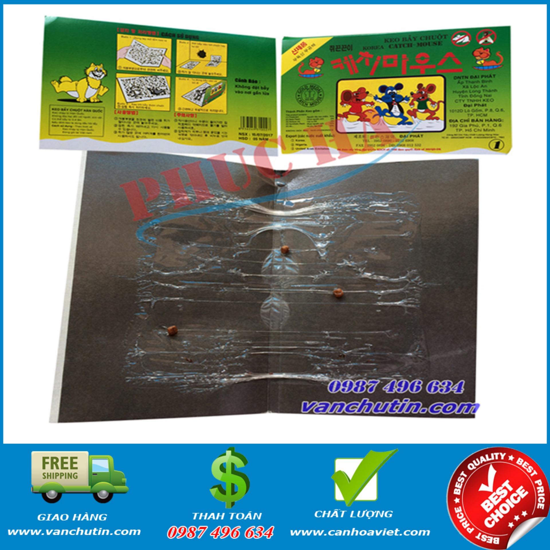 [HCM]Keo Dính Chuột Hàn Quốc Siêu Dính Bộ 10Miếng