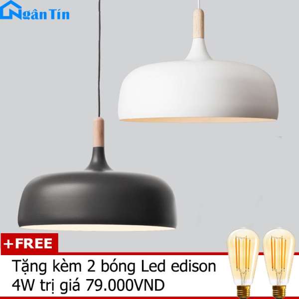 Bộ 2 đèn thả trần trang trí phòng khách quán cà phê THCN131 (Tặng kèm 2 bóng Led Edison 4W)