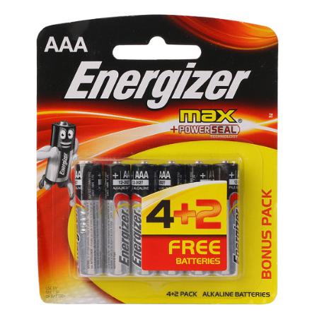 [HCM]Pin Energizer Alkaline Max AAA E92 4 tặng 2