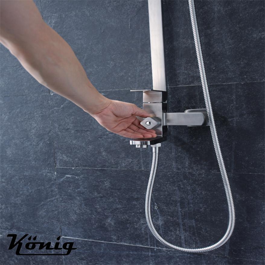 Cây sen nóng lạnh Inox SUS 304 Konig-KN-S06 (Xước mờ)