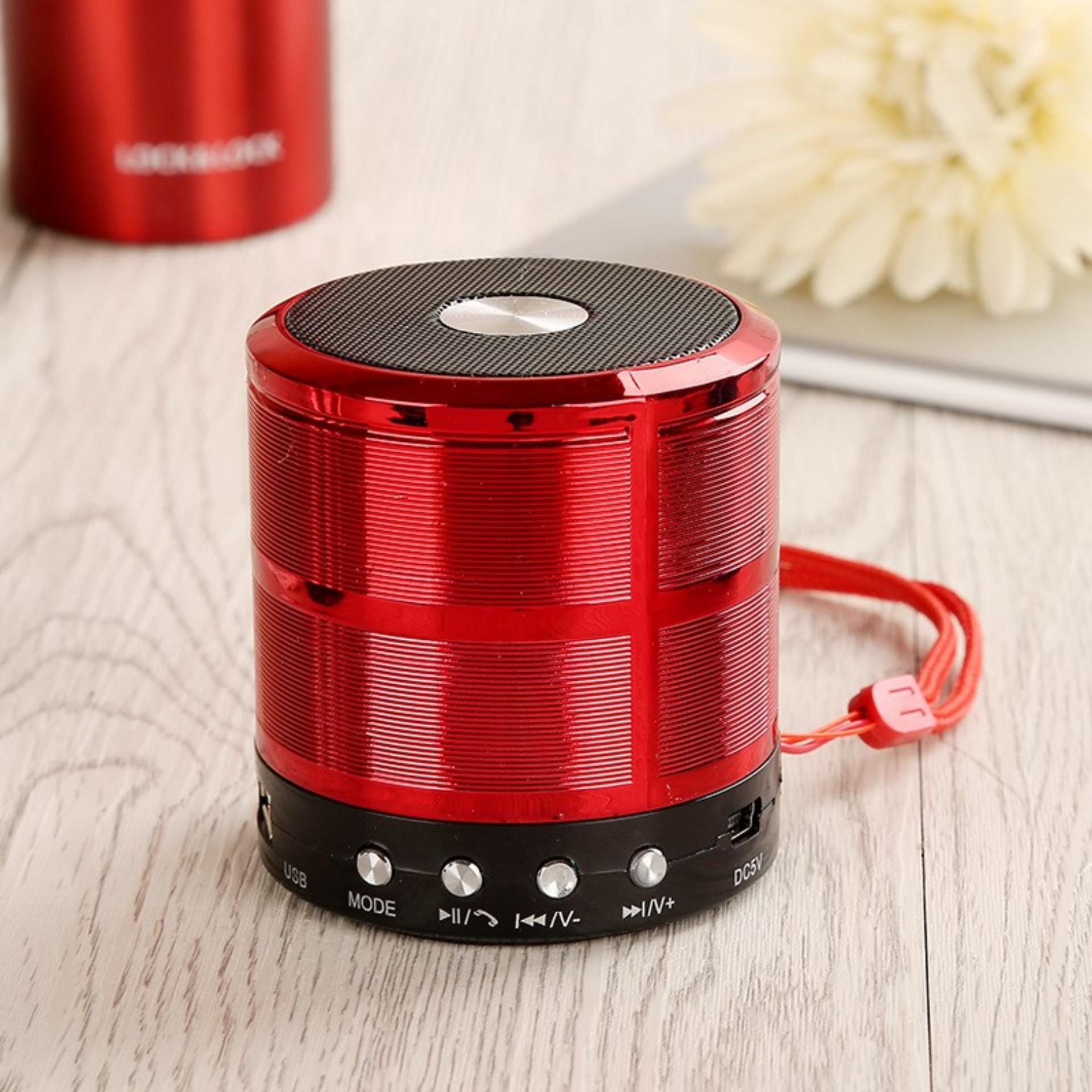 Loa Bluetooth Wster WS-887 hỗ trợ USB/thẻ nhớ/FM/AUX (Nâu đỏ)