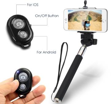 Remote chụp ảnh cho điện thoại Bluetooth Shutter (Đen)