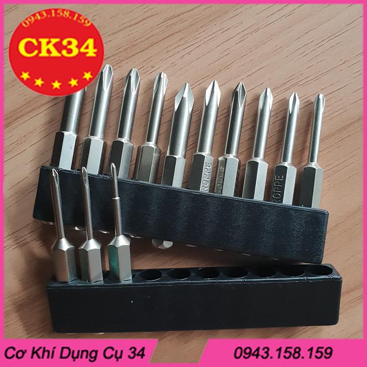 Bộ 13 mũi tô vít bake chuôi lục giác dài 50mm cho khoan pin, điện