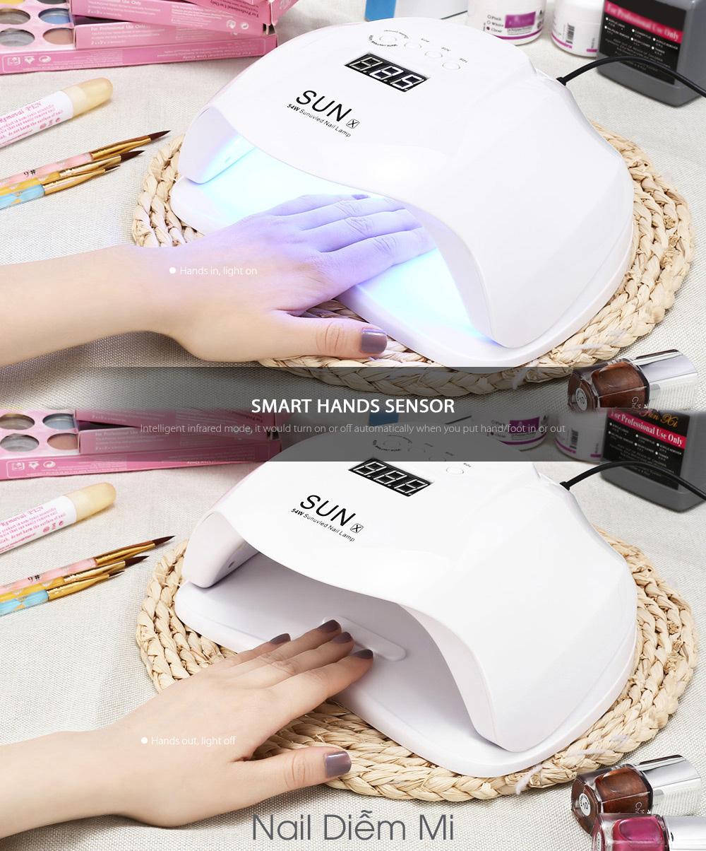 [HCM]Đèn hơ gel SUN X 54W (BH 6 tháng)