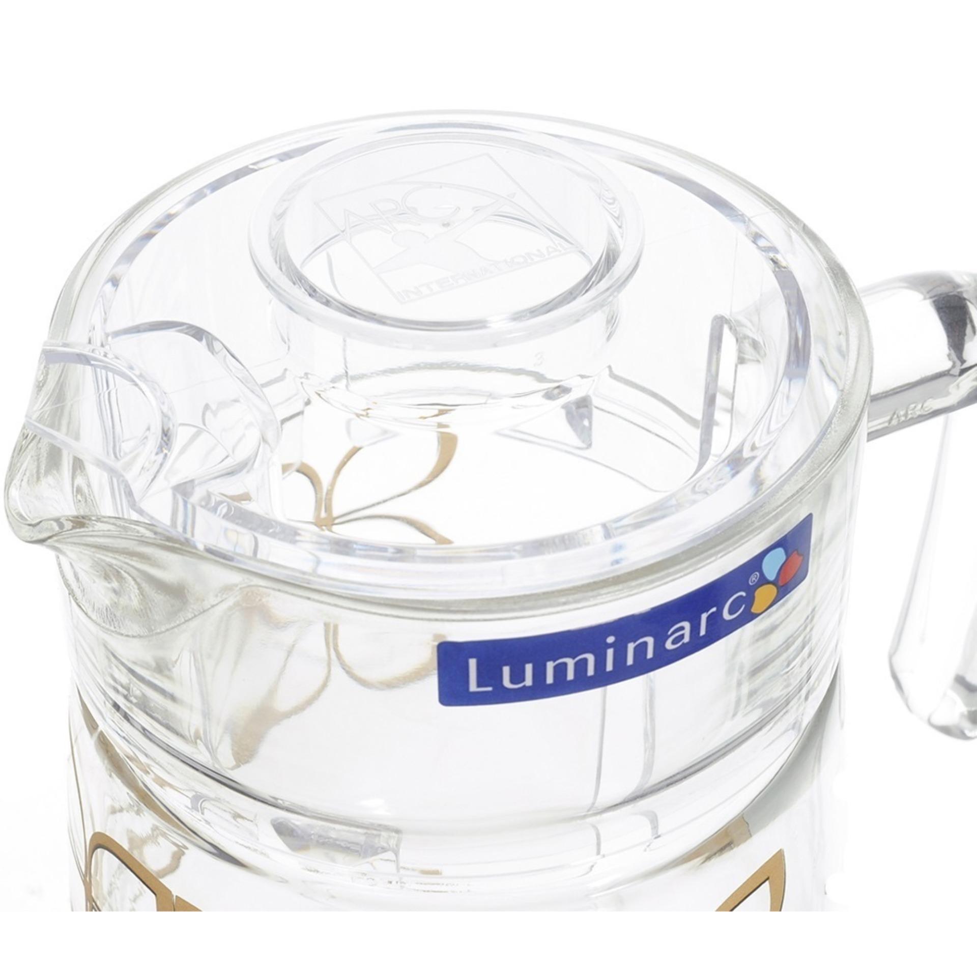 Bộ bình ly thủy tinh Luminarc 7 món Maze Gold