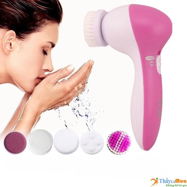 Máy rửa và matxa mặt 5 chi tiết