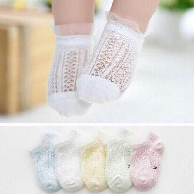 Set 5 Đôi Tất Lưới Cho Bé Trai Từ 0-2 Tuổi