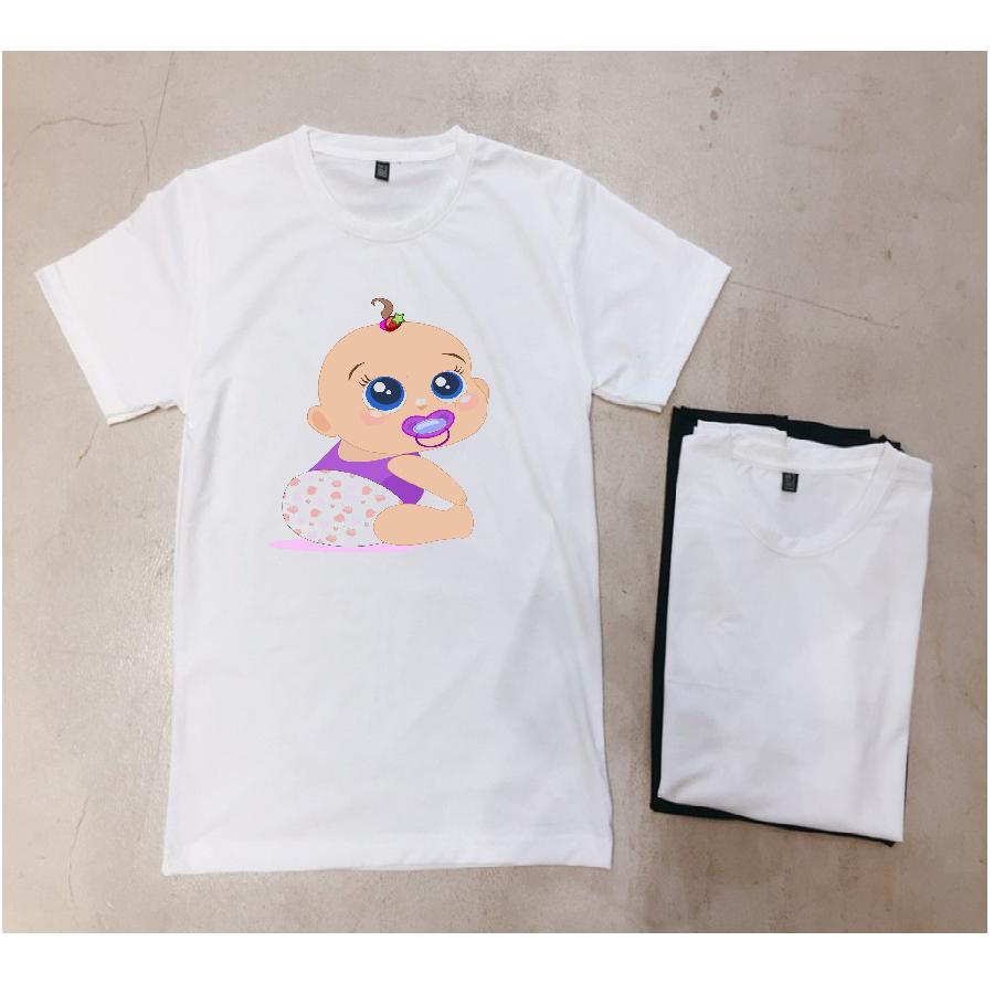 Áo thun nữ in hình baby cute dễ thương