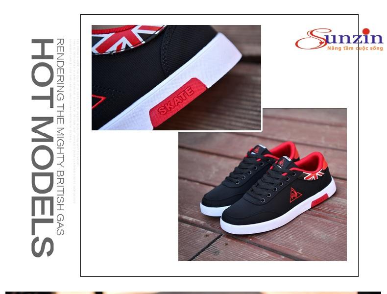 Giày nam SZ01 (đỏ đen) đủ size từ 39-44