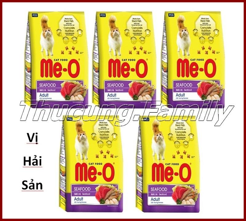 [HCM]Combo 5 túi thức ăn hạt cho MèoVị Hải Sản. Me- O tuna. 350g/túi.