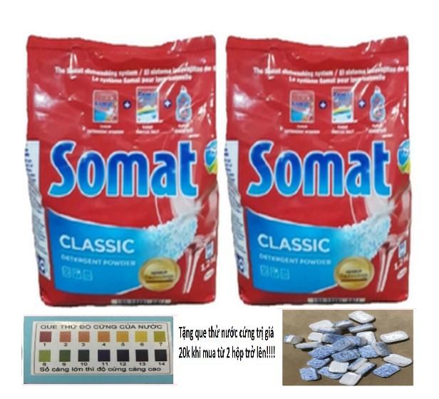 Tặng  Viên Tổng Hợp Finish Khi Mua Bột Rửa Bát Somat 960g,( Lấy 2 túi tặng 6 viên hoặc que thử nước cứng)tđ alio