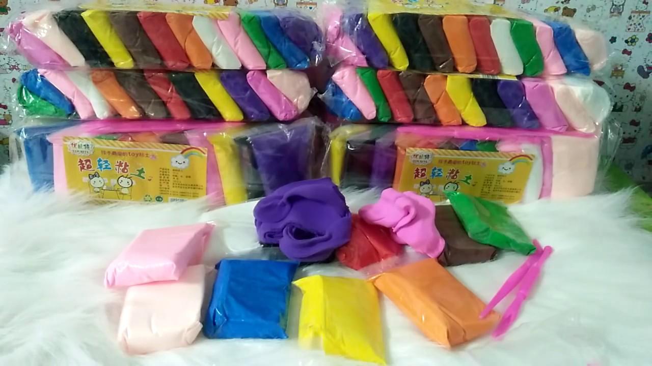 24 gói đất sét Nhật mềm mịn làm butter slime