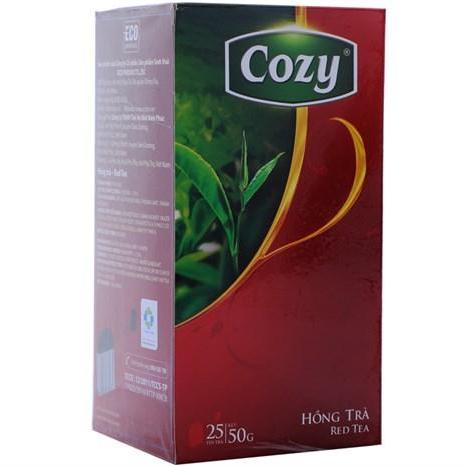 Trà túi lọc cozy hồng trà 50g (25 gói x 2g)