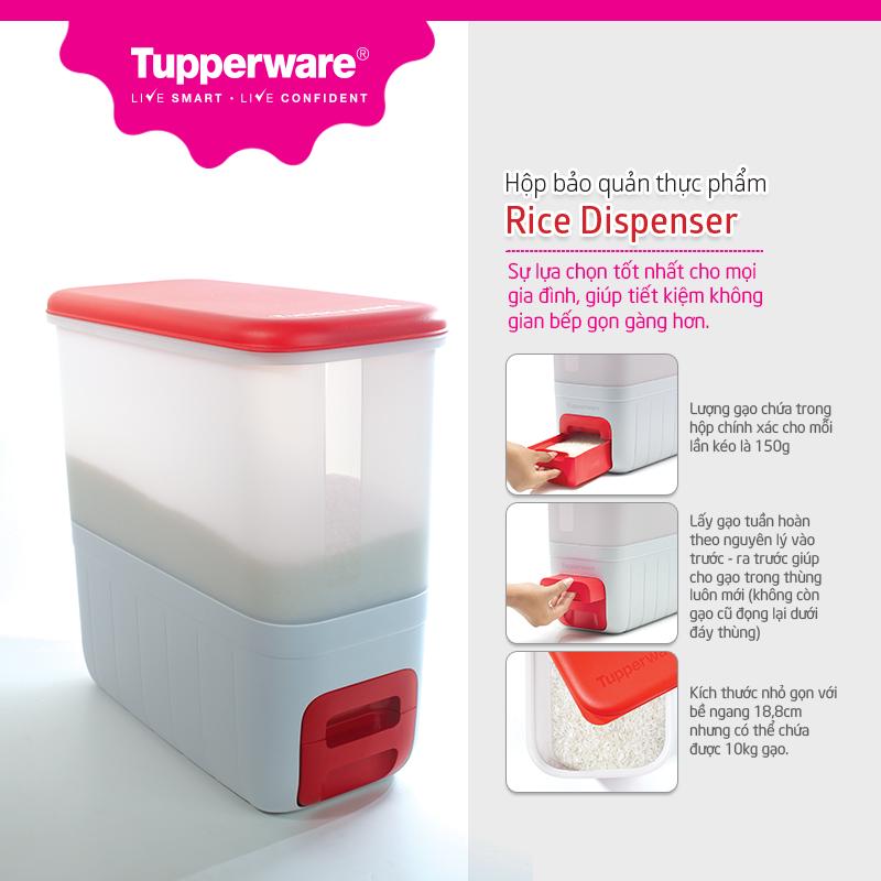 Thùng Gạo thông minh Rice Dispenser Tupperware