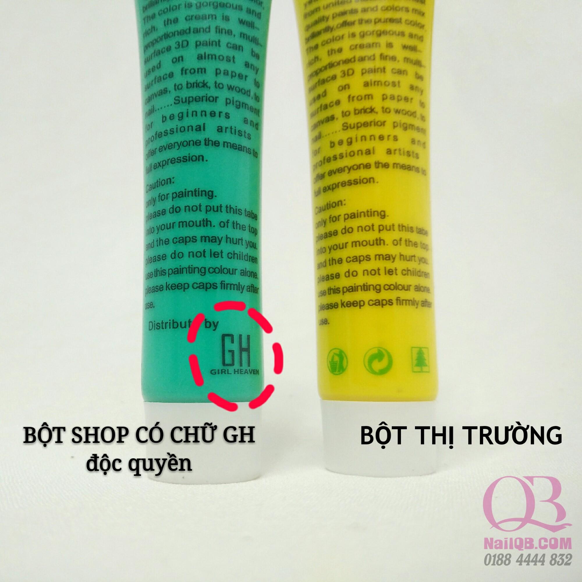 Màu vẽ móng bột vẽ cọ bản 3D Oumaxi 22ml (không cần hơ đèn UV)