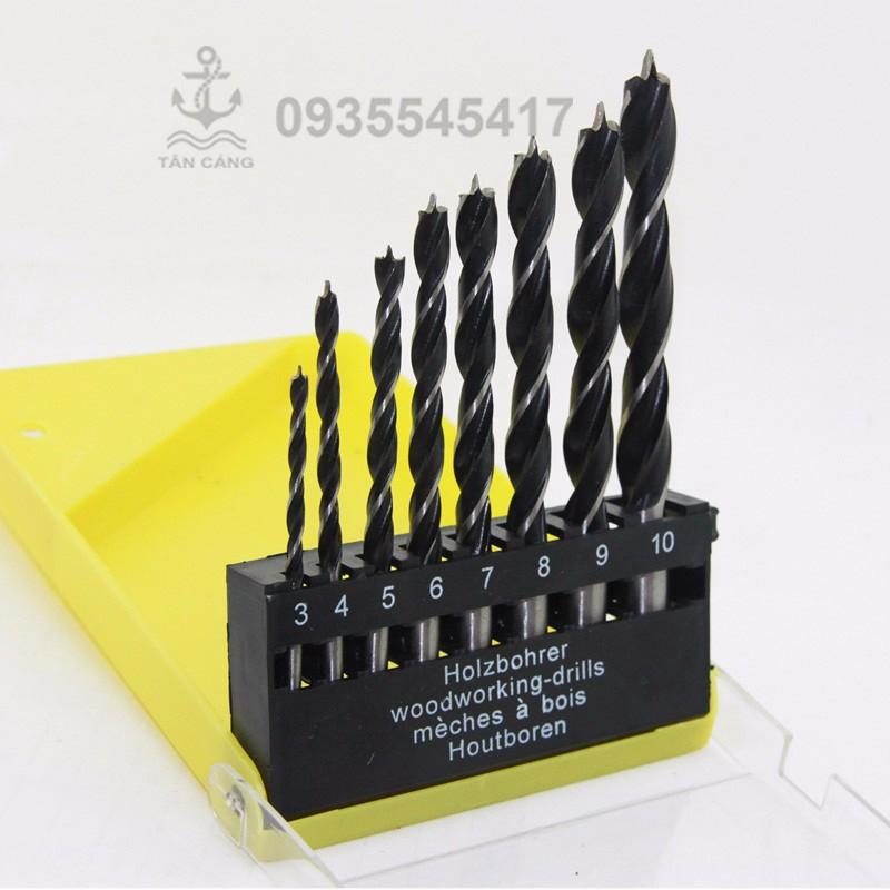 Bộ 8 mũi khoan gỗ định tâm