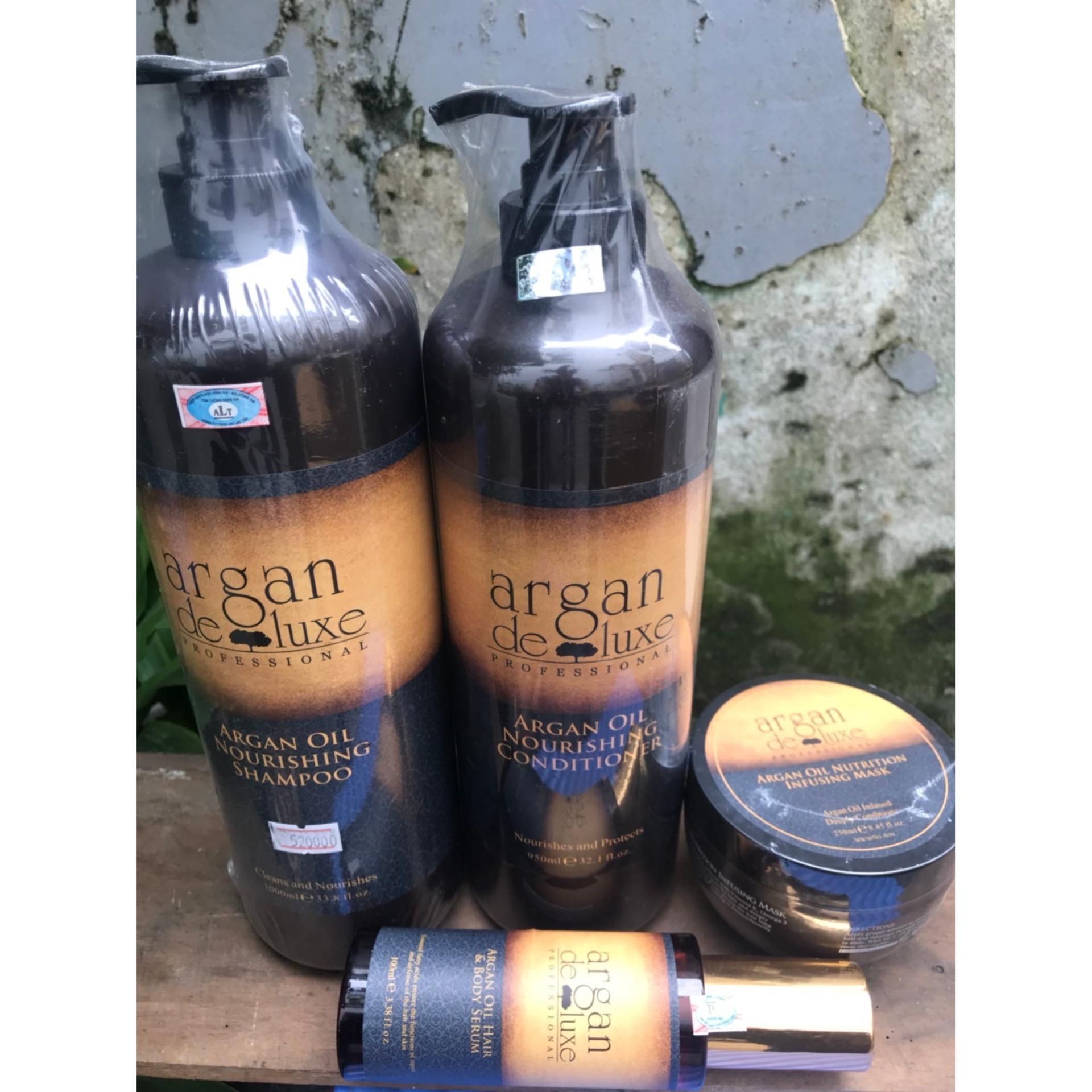 Dầu gội phục hồi tóc hư tổn Argan Deluxe Shampoo 1000ml