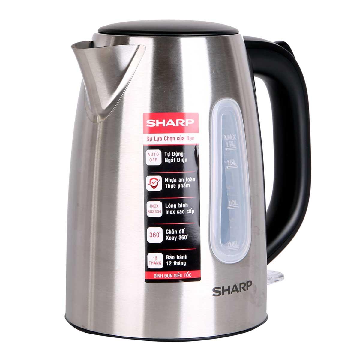 Bình đun siêu tốc Sharp EKJ-17VSS-ST 1.7 lít