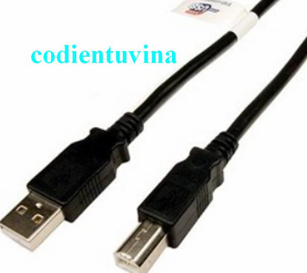 Dây cáp USB AB dài 1.5m màu đen