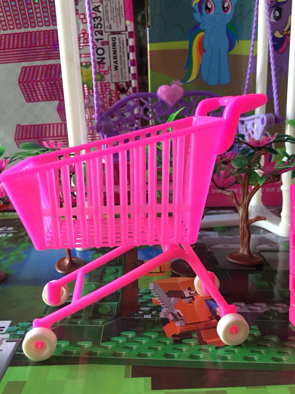 Xe siêu thị búp bê 12-15 cm